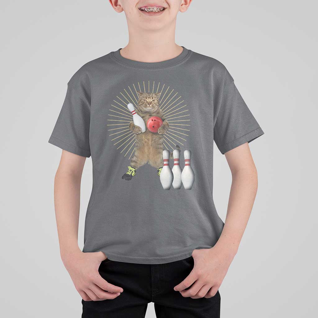 Funny Cat Bowling Meme T Shirt For Kid Gift For Bowlers - Wonder Print Shop
