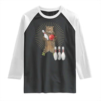 Funny Cat Bowling Meme Raglan Shirt Gift For Bowlers - Wonder Print Shop