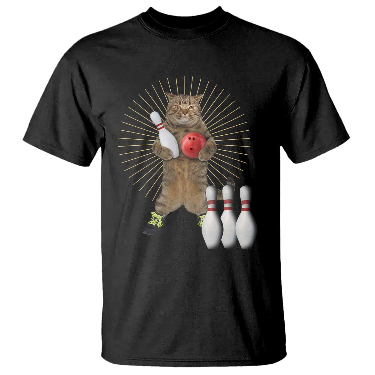Funny Cat Bowling Meme T Shirt Gift For Bowlers - Wonder Print Shop