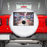 Funny Cats Bowling Battle Spare Tire Cover Gift For Cat Lovers - Wonder Print Shop