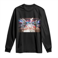 Funny Cats Bowling Battle Long Sleeve Shirt Gift For Cat Lovers - Wonder Print Shop