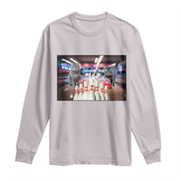 Funny Cats Bowling Battle Long Sleeve Shirt Gift For Cat Lovers - Wonder Print Shop