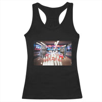 Funny Cats Bowling Battle Racerback Tank Top Gift For Cat Lovers - Wonder Print Shop