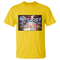 Funny Cats Bowling Battle T Shirt Gift For Cat Lovers - Wonder Print Shop