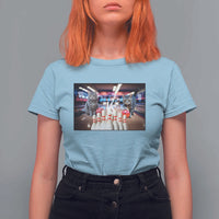 Funny Cats Bowling Battle T Shirt For Women Gift For Cat Lovers - Wonder Print Shop