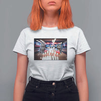 Funny Cats Bowling Battle T Shirt For Women Gift For Cat Lovers - Wonder Print Shop