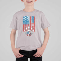 American Flag Patriotic Bowling T Shirt For Kid Bowler Gift - Wonder Print Shop