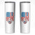 American Flag Patriotic Bowling Skinny Tumbler Bowler Gift - Wonder Print Shop