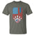 American Flag Patriotic Bowling T Shirt Bowler Gift - Wonder Print Shop