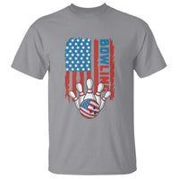 American Flag Patriotic Bowling T Shirt Bowler Gift - Wonder Print Shop