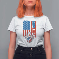 American Flag Patriotic Bowling T Shirt For Women Bowler Gift - Wonder Print Shop