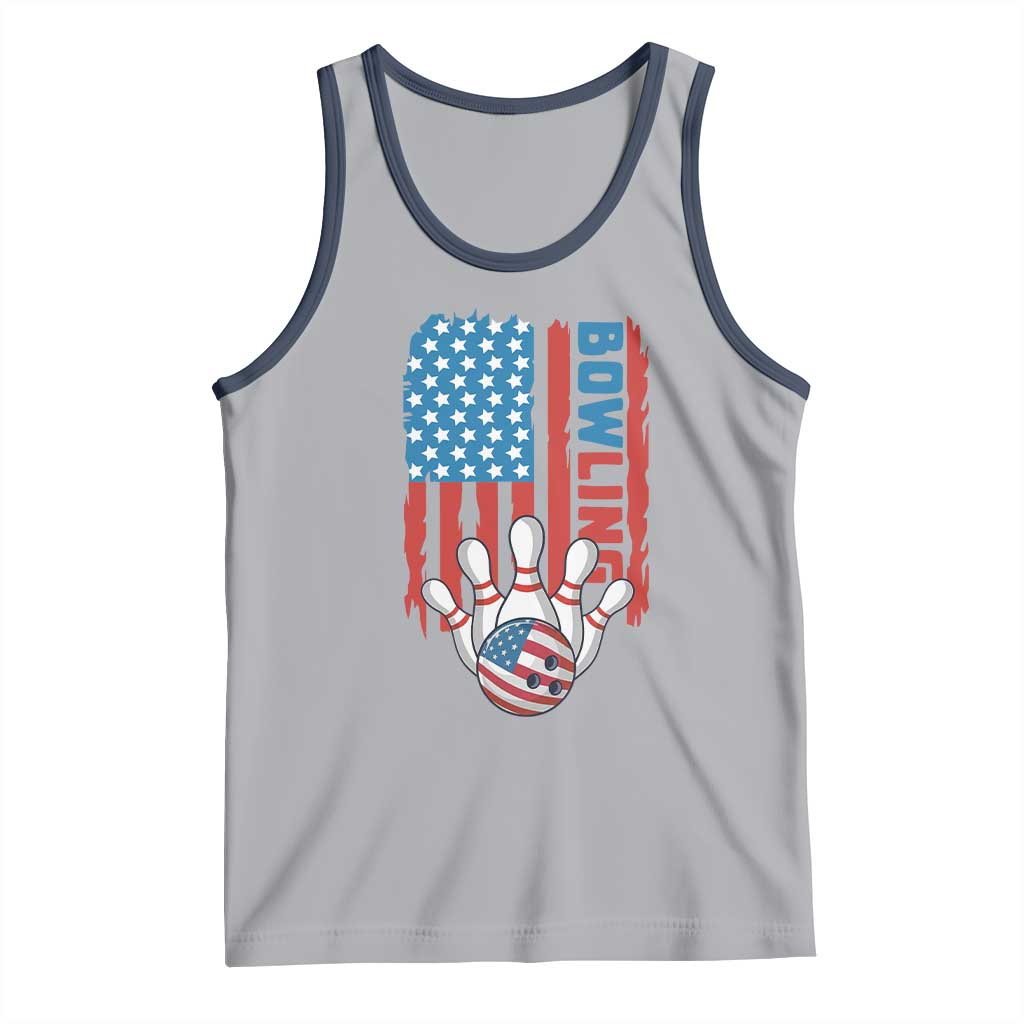 American Flag Patriotic Bowling Tank Top Bowler Gift - Wonder Print Shop