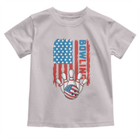 American Flag Patriotic Bowling Toddler T Shirt Bowler Gift - Wonder Print Shop