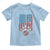 American Flag Patriotic Bowling Toddler T Shirt Bowler Gift - Wonder Print Shop