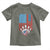 American Flag Patriotic Bowling Toddler T Shirt Bowler Gift - Wonder Print Shop