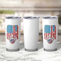 American Flag Patriotic Bowling Tumbler Cup Bowler Gift - Wonder Print Shop