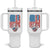 American Flag Patriotic Bowling Tumbler With Handle Bowler Gift - Wonder Print Shop