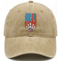 American Flag Patriotic Bowling Washed Cotton Baseball Cap Bowler Gift