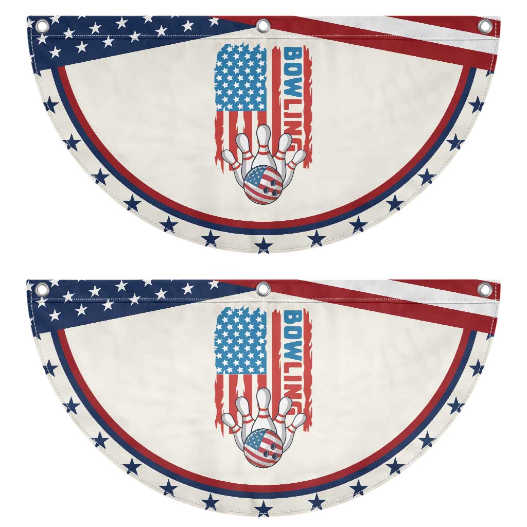 American Flag Bowling Patriotic Fan Flag Bowler Gift