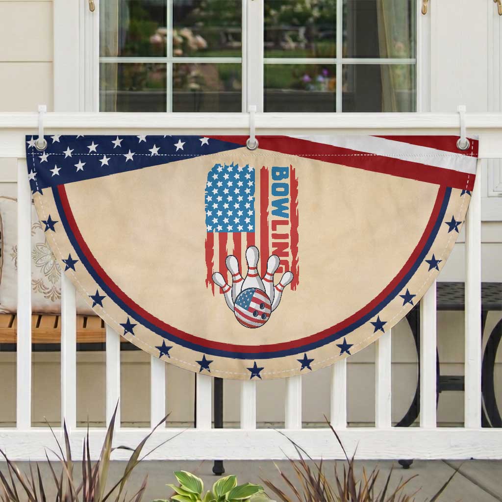 American Flag Bowling Patriotic Fan Flag Bowler Gift