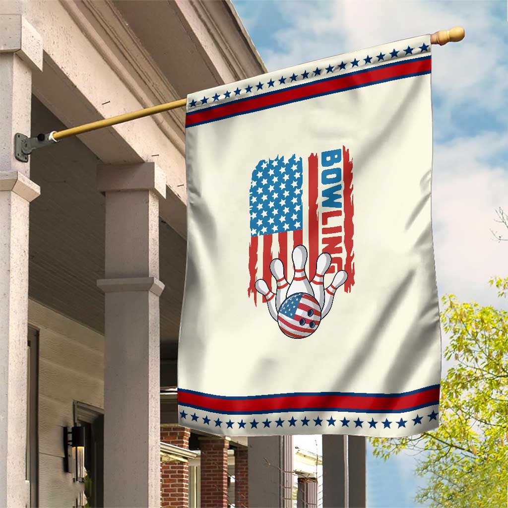 American Flag Patriotic Bowling Garden Flag Bowler Gift