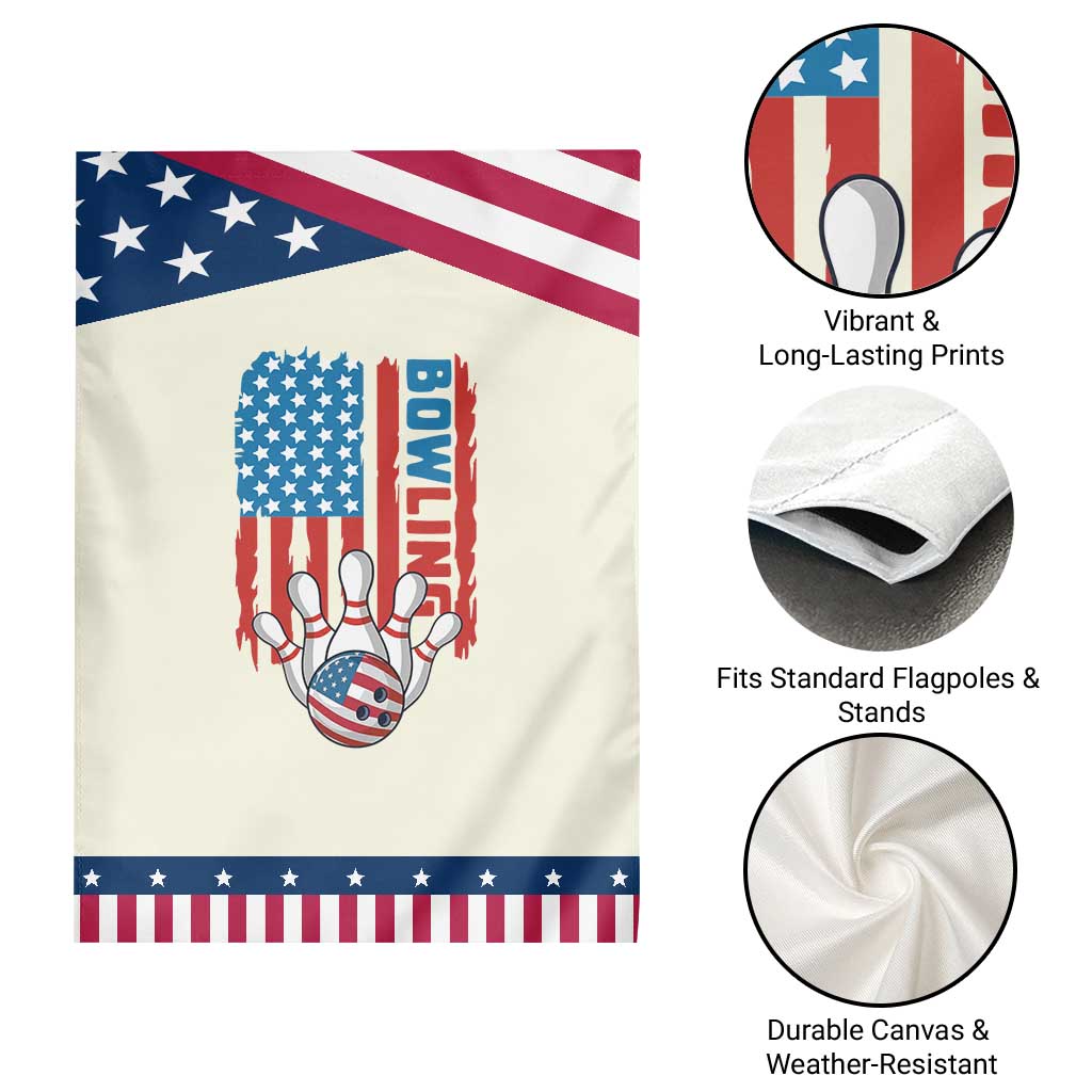 American Flag Patriotic Bowling Garden Flag Bowler Gift