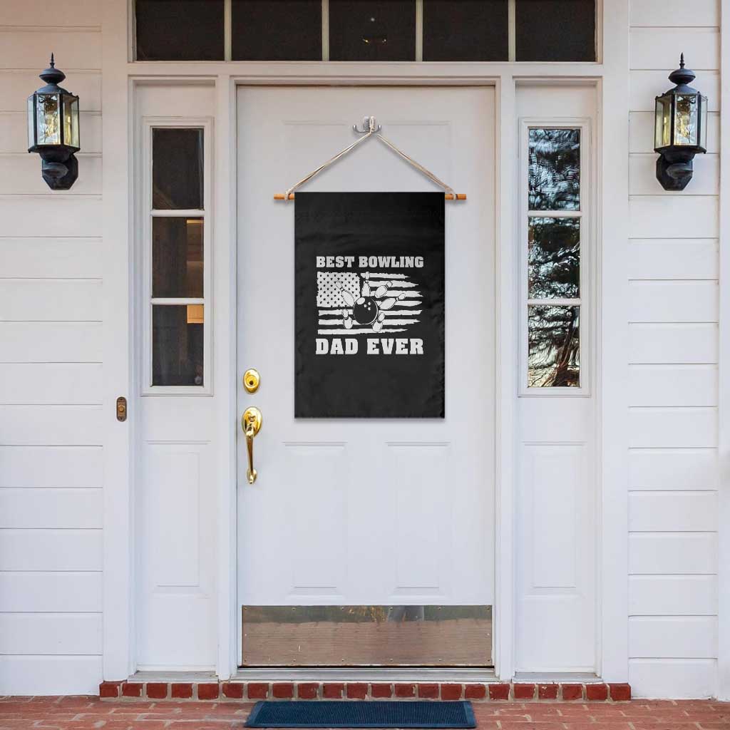 Best Bowling Dad Ever Garden Flag American Flag Patriotic Bowler Gift - Wonder Print Shop