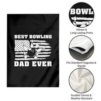 Best Bowling Dad Ever Garden Flag American Flag Patriotic Bowler Gift - Wonder Print Shop