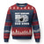 Best Bowling Dad Ever Ugly Christmas Sweater American Flag Patriotic Bowler Gift - Wonder Print Shop