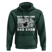 Best Bowling Dad Ever Hoodie American Flag Patriotic Bowler Gift - Wonder Print Shop