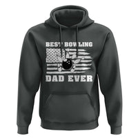 Best Bowling Dad Ever Hoodie American Flag Patriotic Bowler Gift - Wonder Print Shop