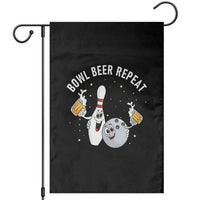 Funny Bowling Beer Lover Gift Garden Flag Bowl Beer Repeat - Wonder Print Shop