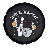 Funny Bowling Beer Lover Gift Spare Tire Cover Bowl Beer Repeat - Wonder Print Shop