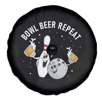 Funny Bowling Beer Lover Gift Spare Tire Cover Bowl Beer Repeat - Wonder Print Shop