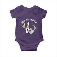 Funny Bowling Beer Lover Gift Baby Onesie Bowl Beer Repeat - Wonder Print Shop