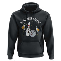 Funny Bowling Beer Lover Gift Hoodie Bowl Beer Repeat - Wonder Print Shop