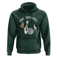 Funny Bowling Beer Lover Gift Hoodie Bowl Beer Repeat - Wonder Print Shop
