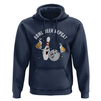 Funny Bowling Beer Lover Gift Hoodie Bowl Beer Repeat - Wonder Print Shop
