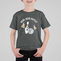 Funny Bowling Beer Lover Gift T Shirt For Kid Bowl Beer Repeat - Wonder Print Shop