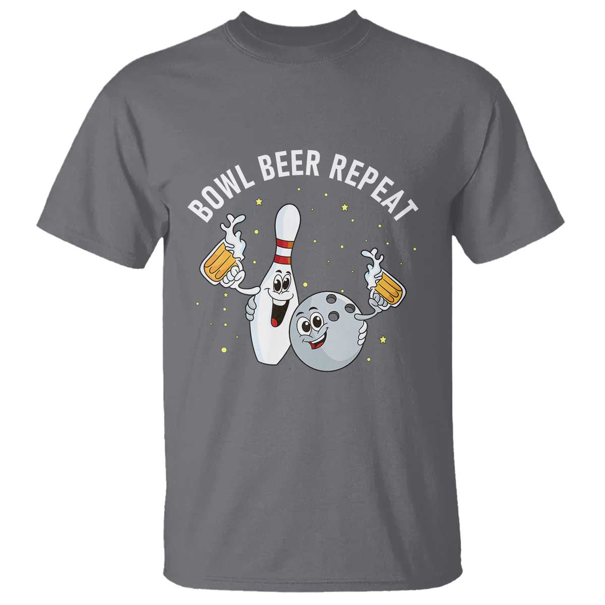 Funny Bowling Beer Lover Gift T Shirt Bowl Beer Repeat - Wonder Print Shop