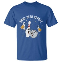 Funny Bowling Beer Lover Gift T Shirt Bowl Beer Repeat - Wonder Print Shop