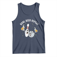 Funny Bowling Beer Lover Gift Tank Top Bowl Beer Repeat - Wonder Print Shop
