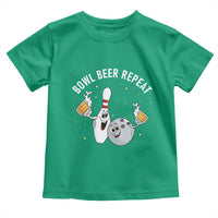 Funny Bowling Beer Lover Gift Toddler T Shirt Bowl Beer Repeat - Wonder Print Shop