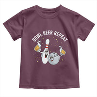 Funny Bowling Beer Lover Gift Toddler T Shirt Bowl Beer Repeat - Wonder Print Shop
