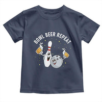 Funny Bowling Beer Lover Gift Toddler T Shirt Bowl Beer Repeat - Wonder Print Shop