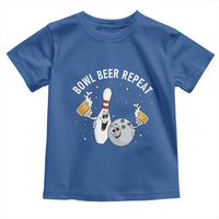 Funny Bowling Beer Lover Gift Toddler T Shirt Bowl Beer Repeat - Wonder Print Shop