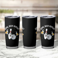 Funny Bowling Beer Lover Gift Tumbler Cup Bowl Beer Repeat - Wonder Print Shop