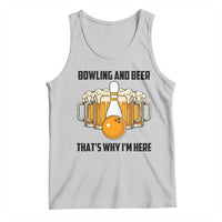Bowling And Beer That's Why I'm Here Tank Top Drinking Bowling Gift - Wonder Print Shop