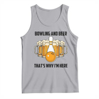 Bowling And Beer That's Why I'm Here Tank Top Drinking Bowling Gift - Wonder Print Shop