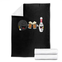 Funny Bowling And Beer Lover Gift Throw Blanket - Wonder Print Shop